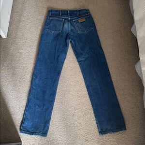 Wrangler Dark Blue Straight-Leg Jeans